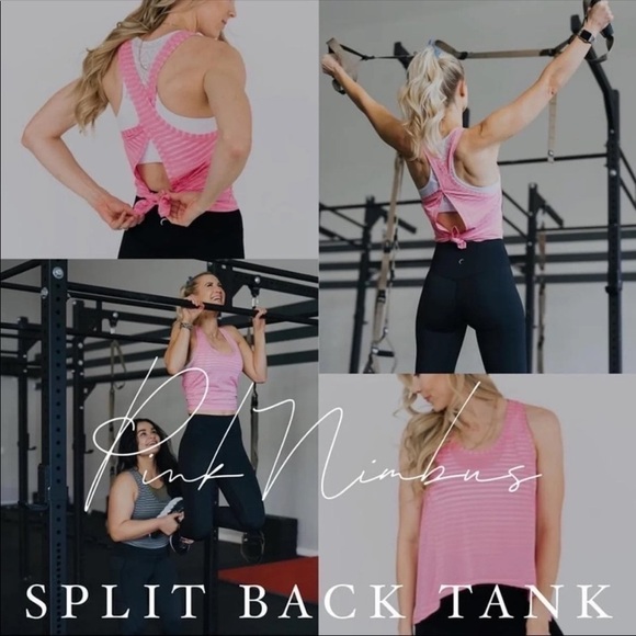 (NWT) Zyia Women’s Pink Nimbus Split Back Tank - Picture 3 of 12